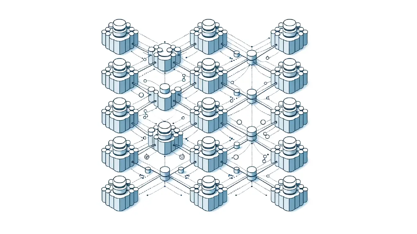 An illustration of interconnected shards