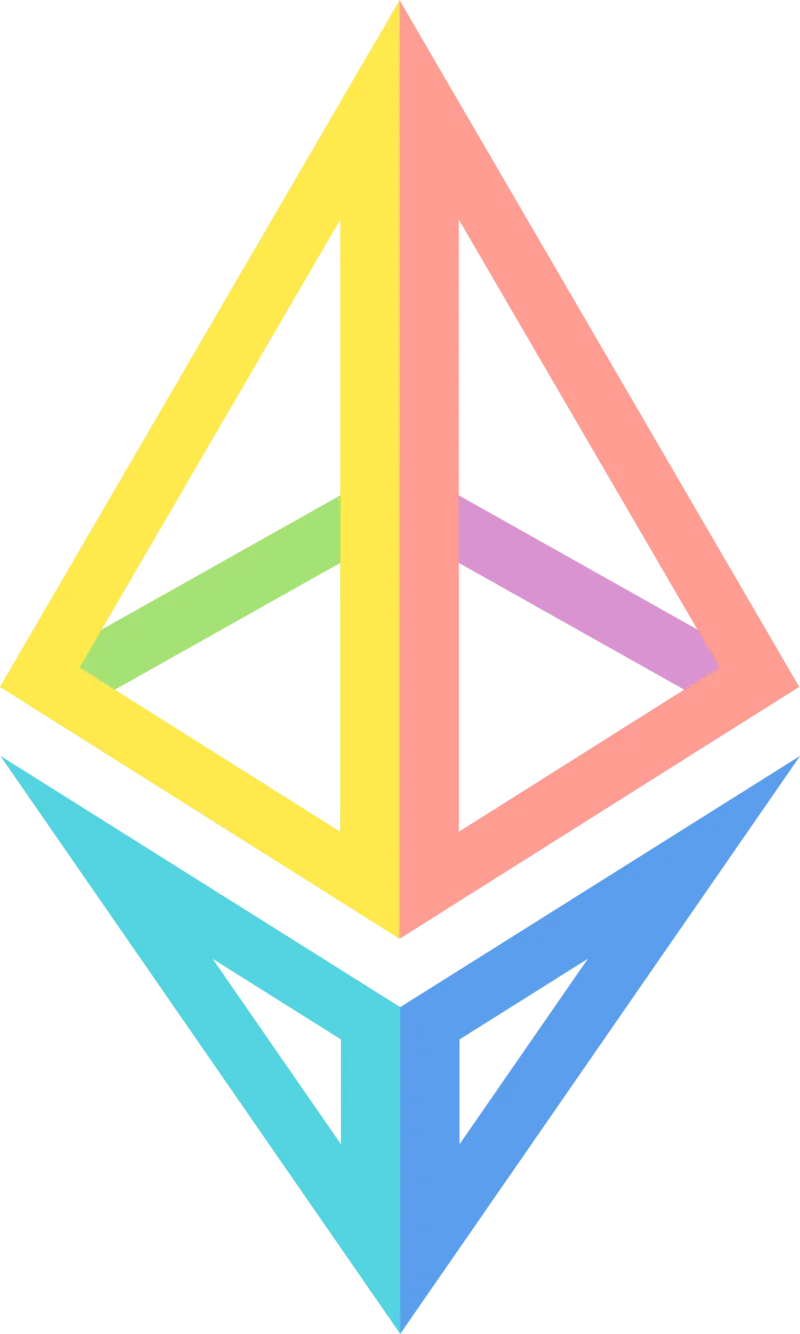 Ethereum’s diamond rainbow logo