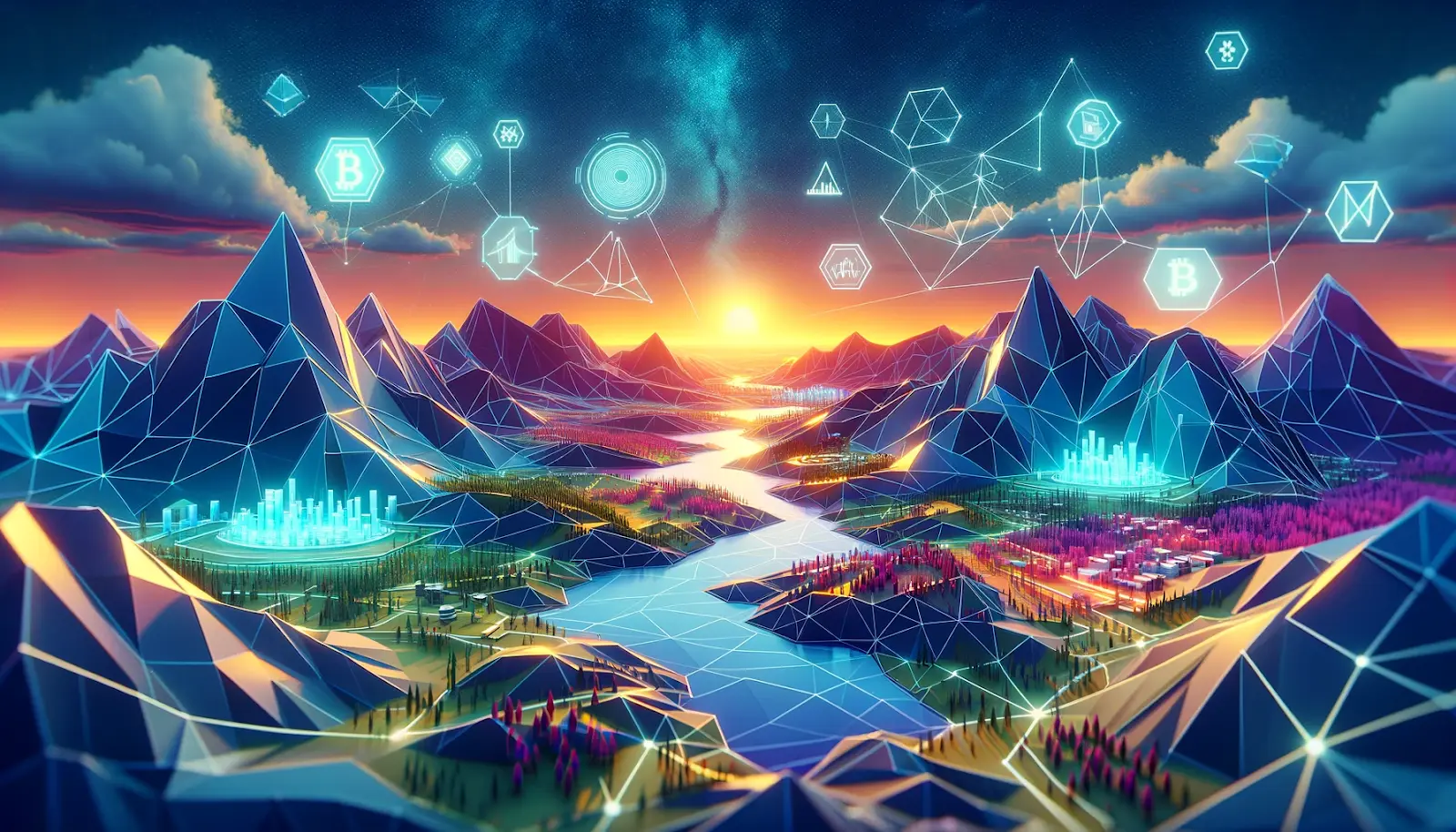  Low-poly mountains and asset tokenization